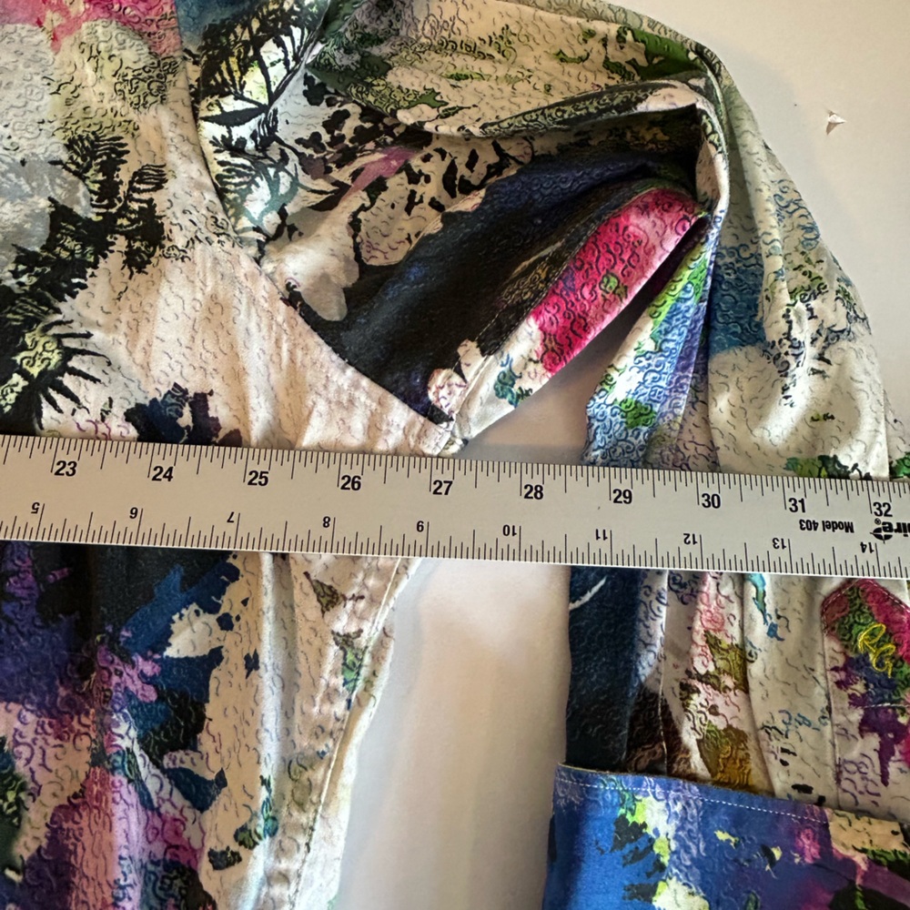 Robert Graham Exclusive Multicolor Paint-Splash Button-Down Shirt - Picture 8 of 9